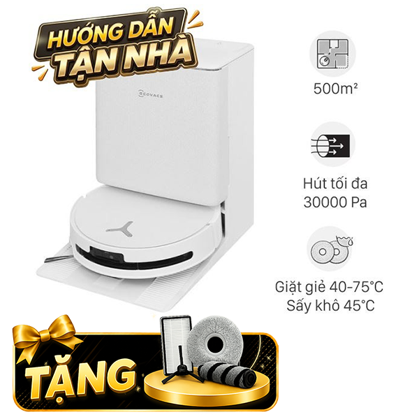 Robot hút bụi lau nhà Ecovacs Deebot T90 PRO OMNI - Trắng